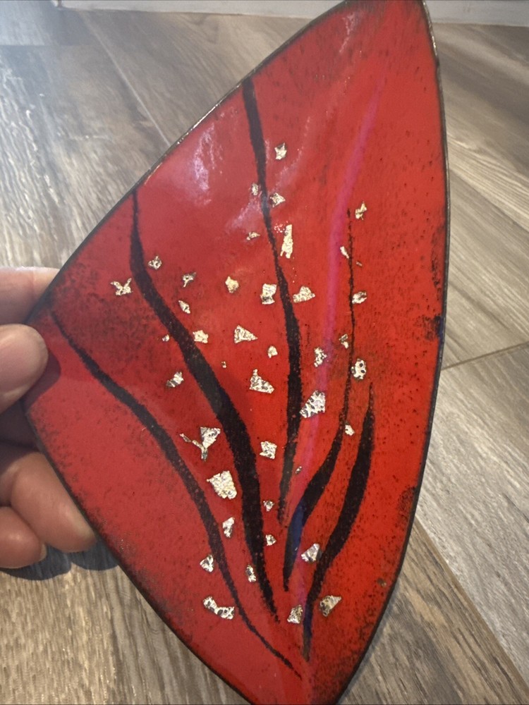 MCM Enamel On Copper Plate Multicolor / Great Design #21