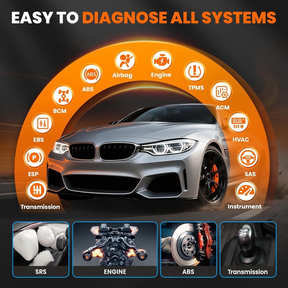 ANCEL FX6100 Bidirectional Scan Tool OBD2 Scanner Car Diagnostic ABS DPF Reset