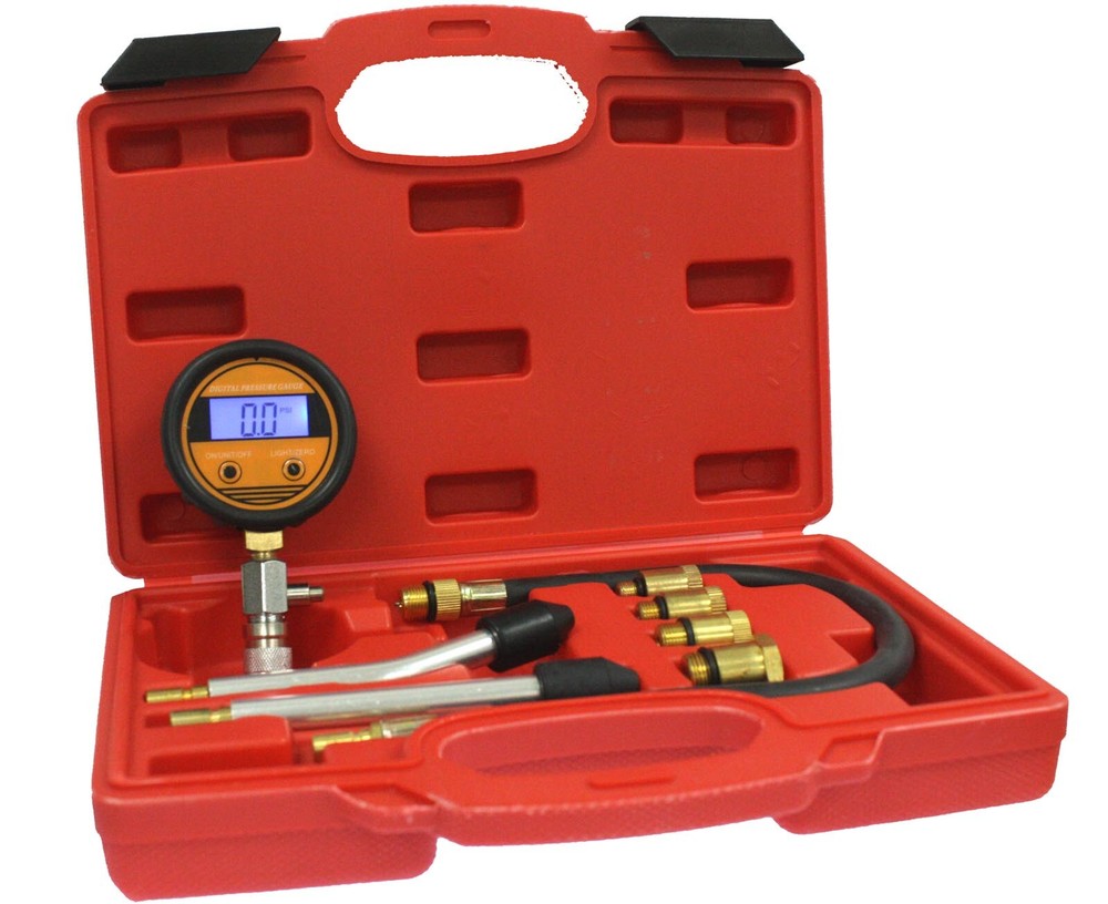 DIGITAL LCD GAUGE AUTO ENGINE CYCLINDER COMPRESSION TESTER GAUGE KIT