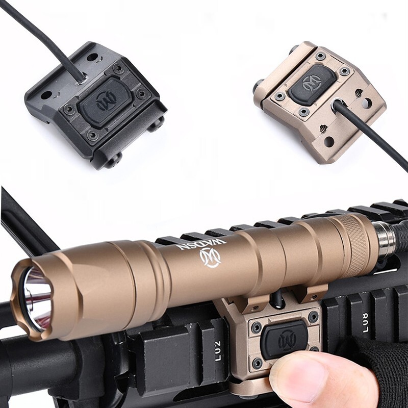 WADSN Tactical M300/M600 Flashlight ModButton Switch With Mount For Hunt light