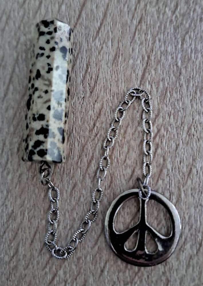 Pendulum- Dalmation Jasper & Peace Sign