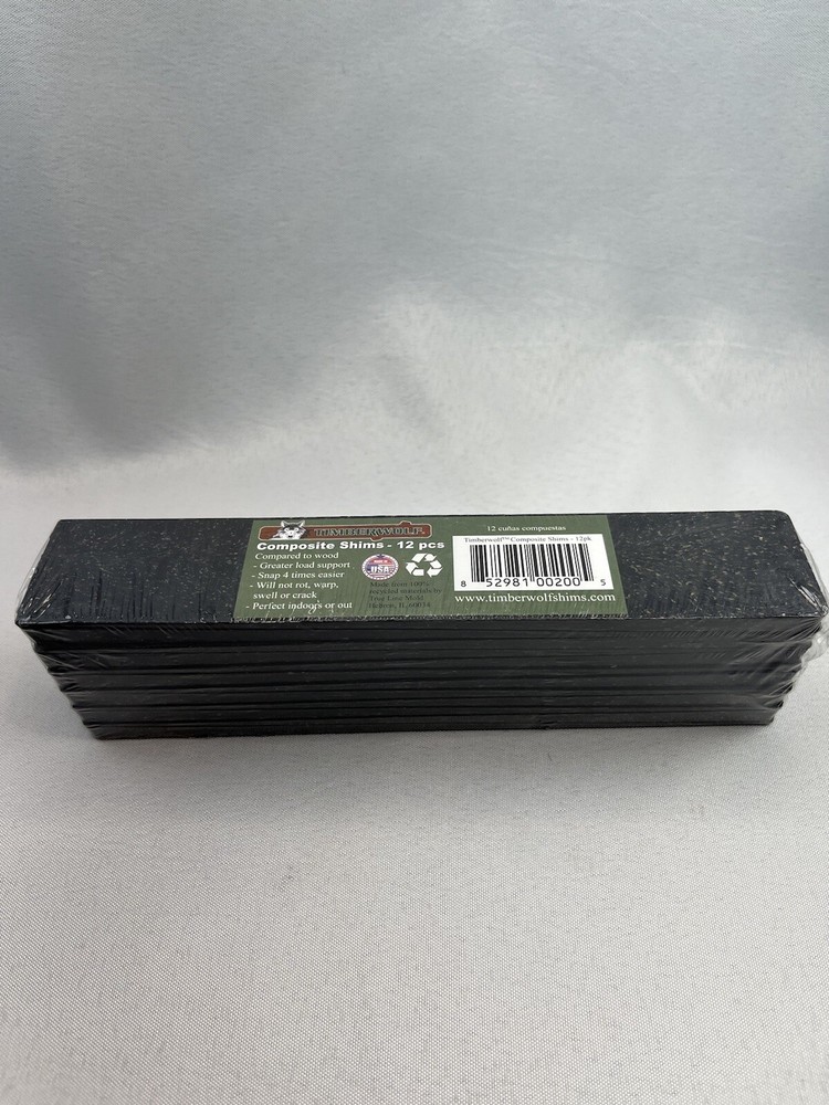 Timberwolf Composite Shims, 12 pieces per pack.