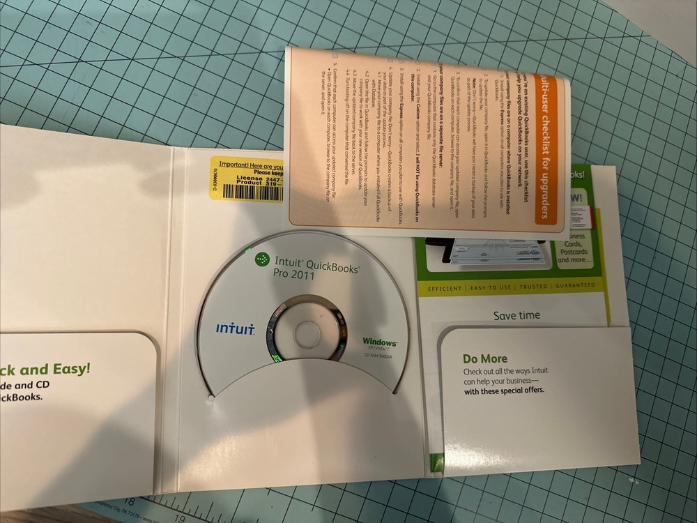 Intuit QuickBooks Pro 2011 Windows Version with License Key-Used