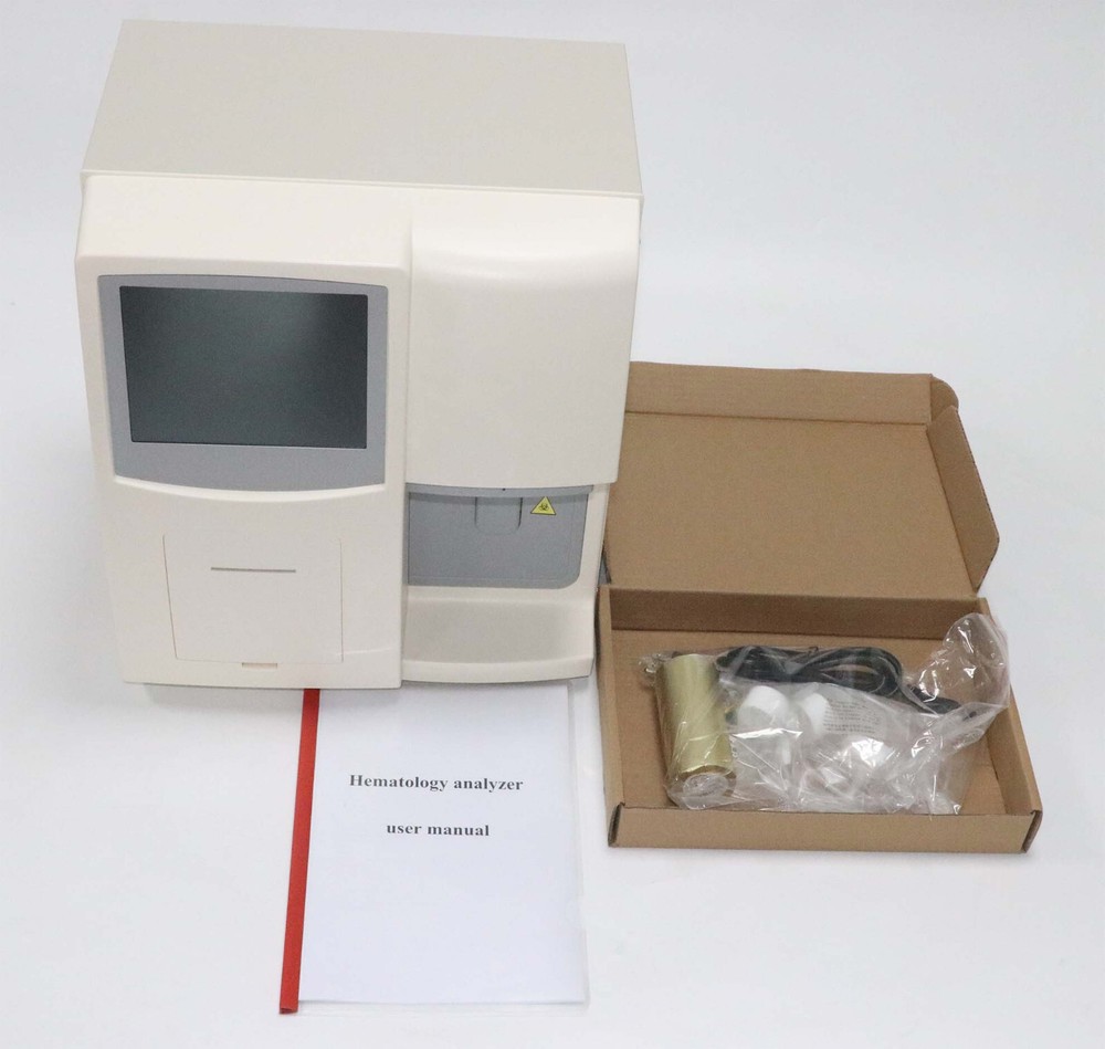 110V Automatic Hematology Analyzer Blood Analyzer Blood Cell Count 23 Parameters