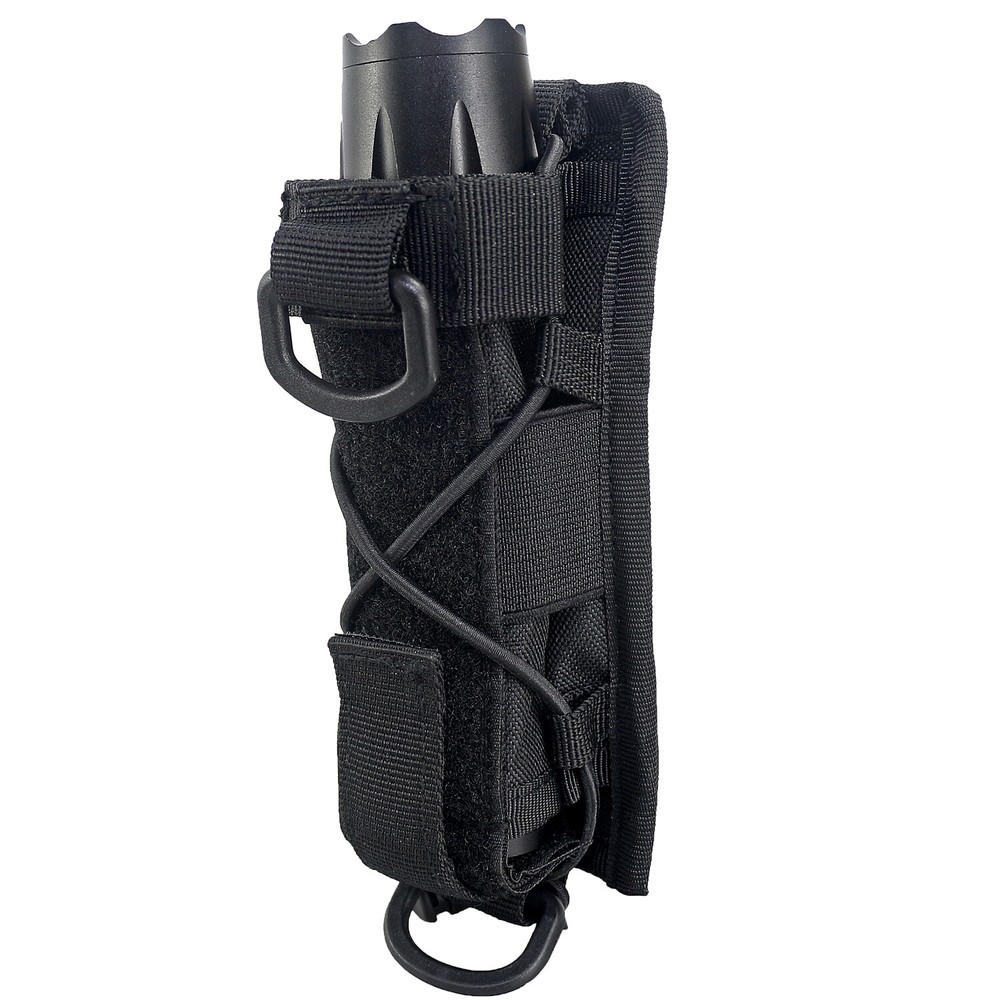 Tactical Flashlight Pouch Rotatable Flashlight Holder Belt Clip with 360 Degree