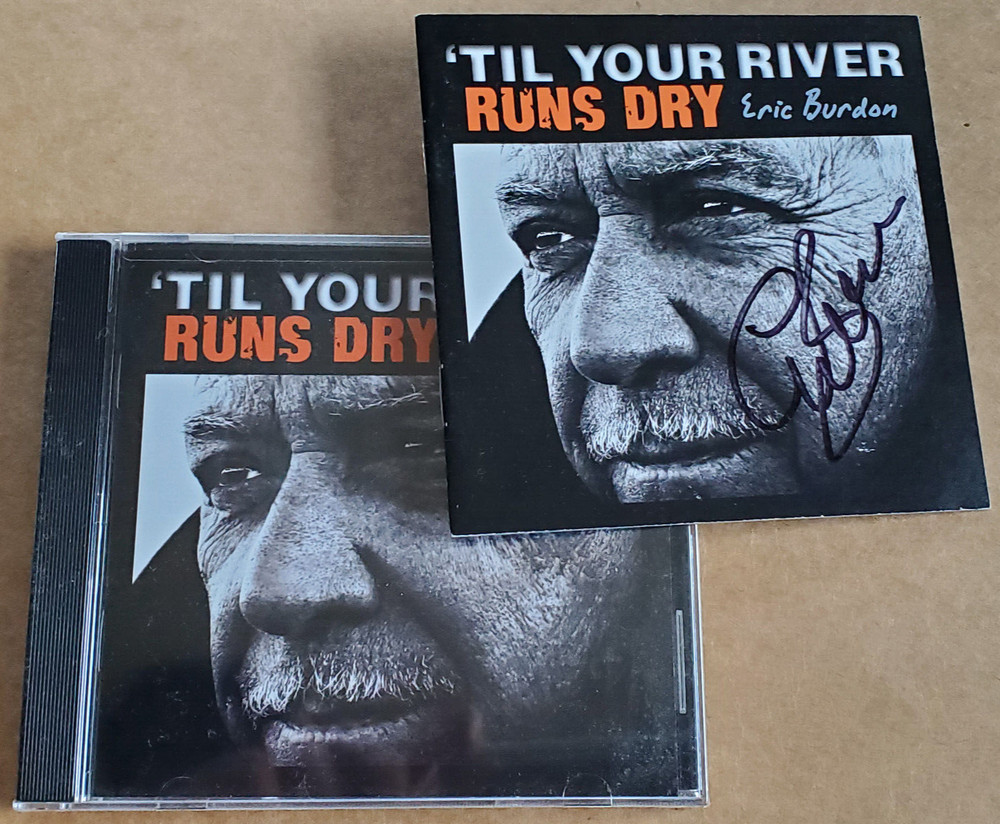 ERIC BURDON TIL YOUR RIVER RUNS DRY AUTOGRAPHED SIGNED BOOKLET WITH SEALED CD
