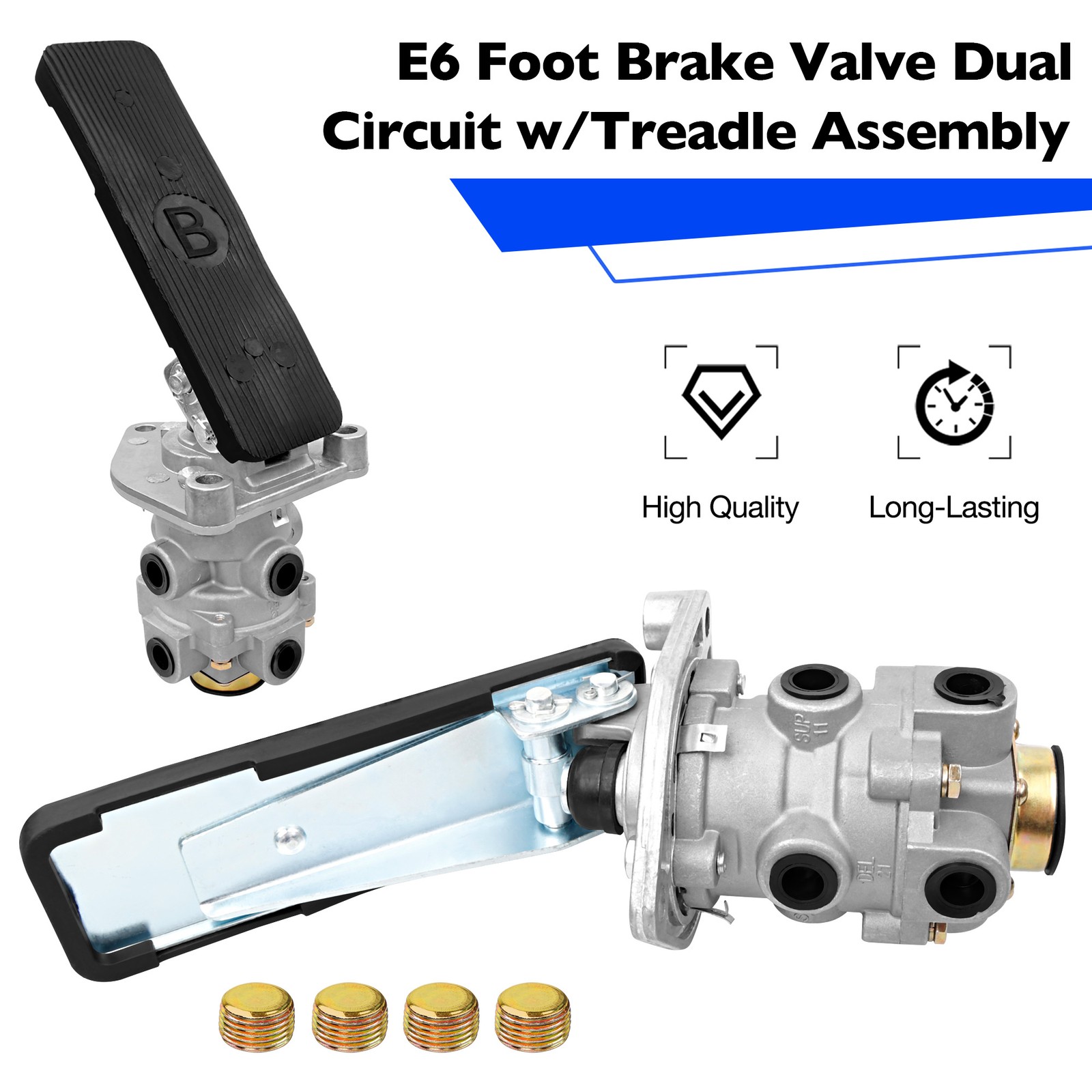 Trailer E6 Foot Parking Brake Valve Fit Bendix 286171 KN22140 Dual Circuit Valve