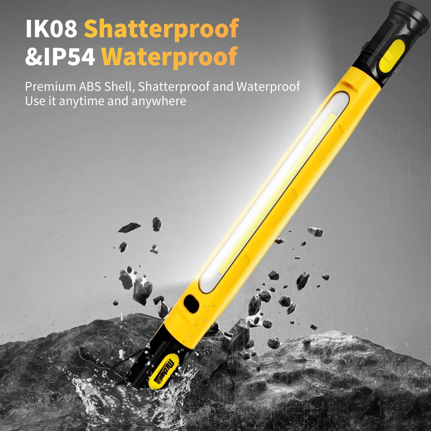 Under Hood Work Light Bar,LED Magnetic Light Bar with Hooks Cordless Rechargeabl