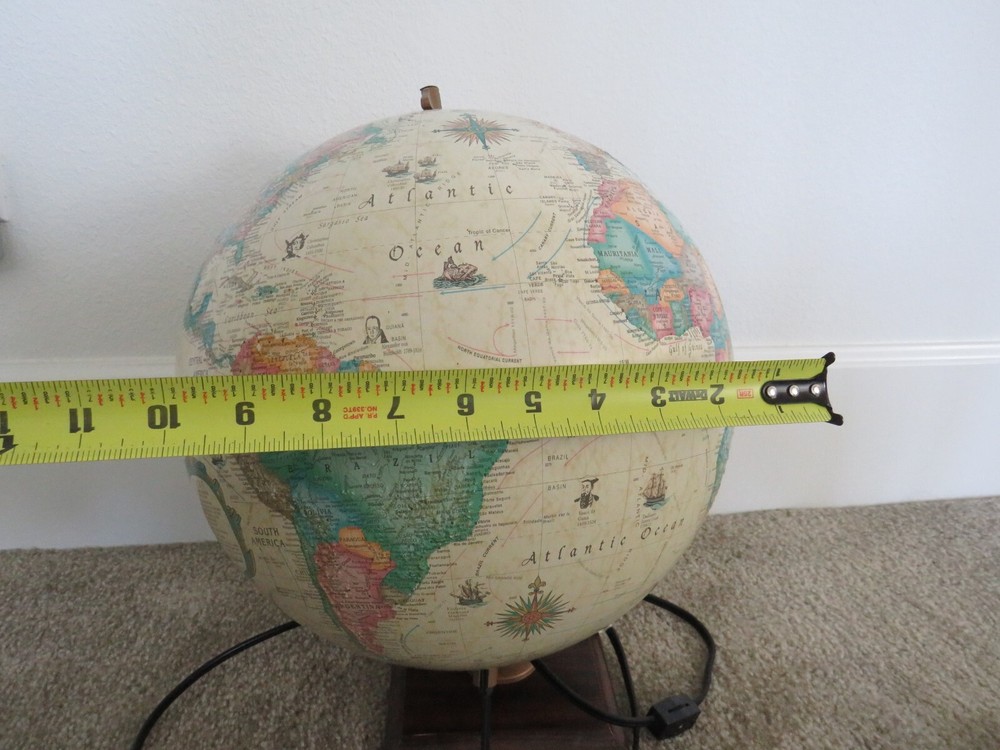 globe Replogie Scan Light electric brown World International standing round