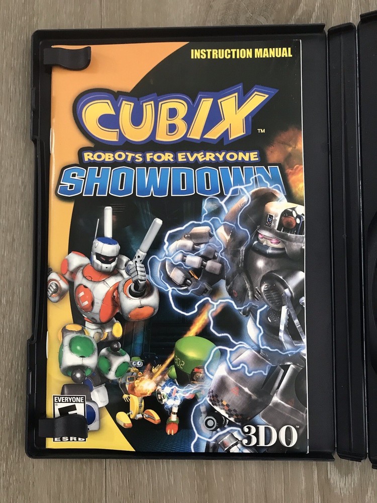 Cubix Showdown (PS2, 2002) | NO GAME | Manual + Case Only