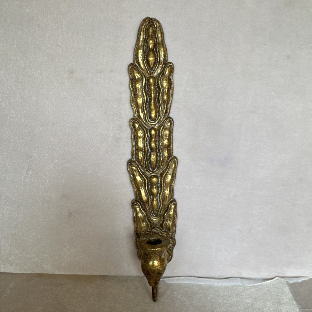 Antique Gold Metal Wall Sconce