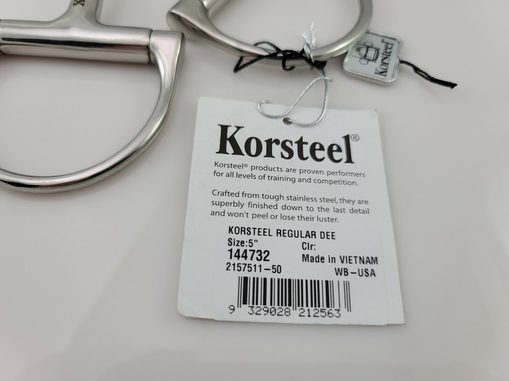 Korsteel Regular Dee Snaffle Bit Size 5