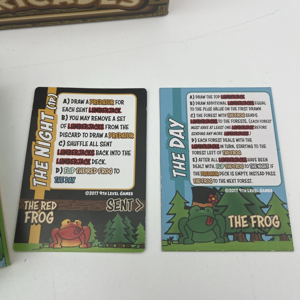 Bearicades 9th Level Card Game- Used/complete Game Set