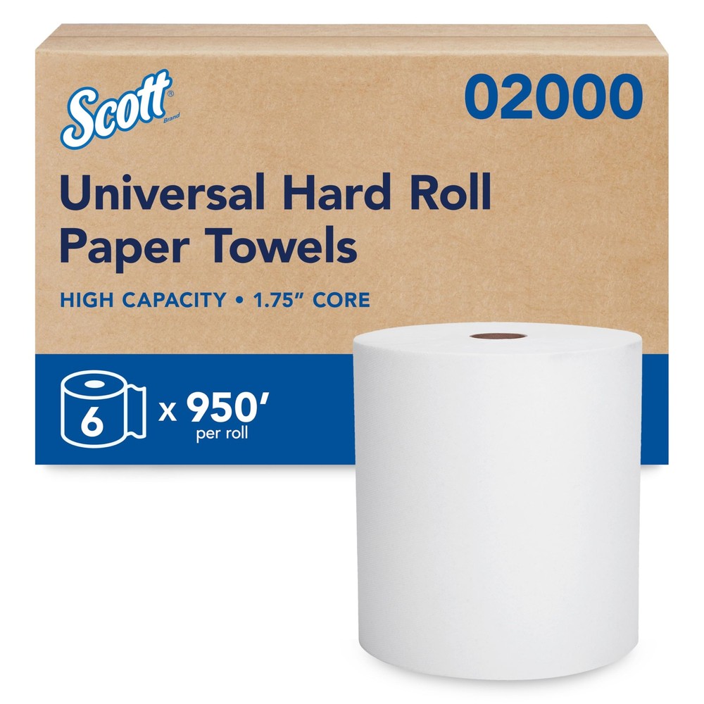 Scott Professional Essential Universal 6 Rolls × 950'/Roll - Essential, White