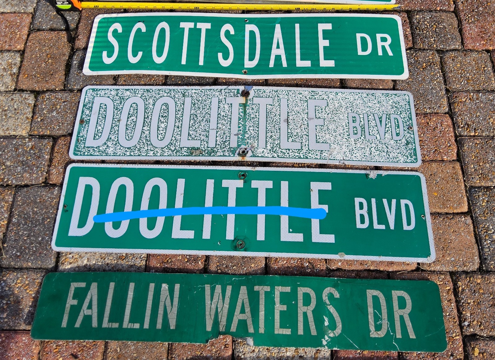 Street name signs pICK ONE. Approximately 36 inch in length
