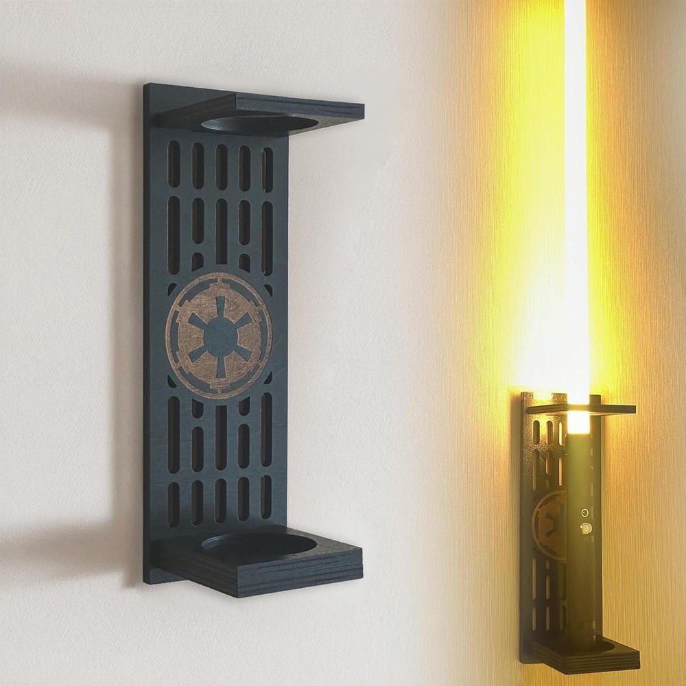 Lightsaber Wall Mount, Lightsaber Stand with Pattern, Lightsaber Wall Mount