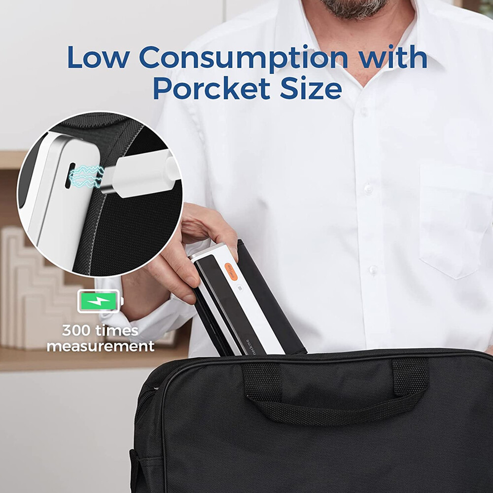 Automatic Upper Arm Blood Pressure Monitor Cuff Pulse Rate Meter Bluetooth App