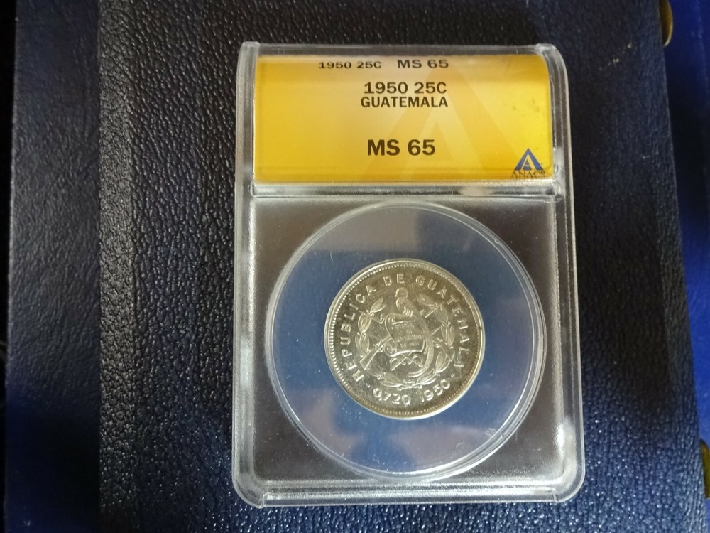 1950 25 Centavos MS 65