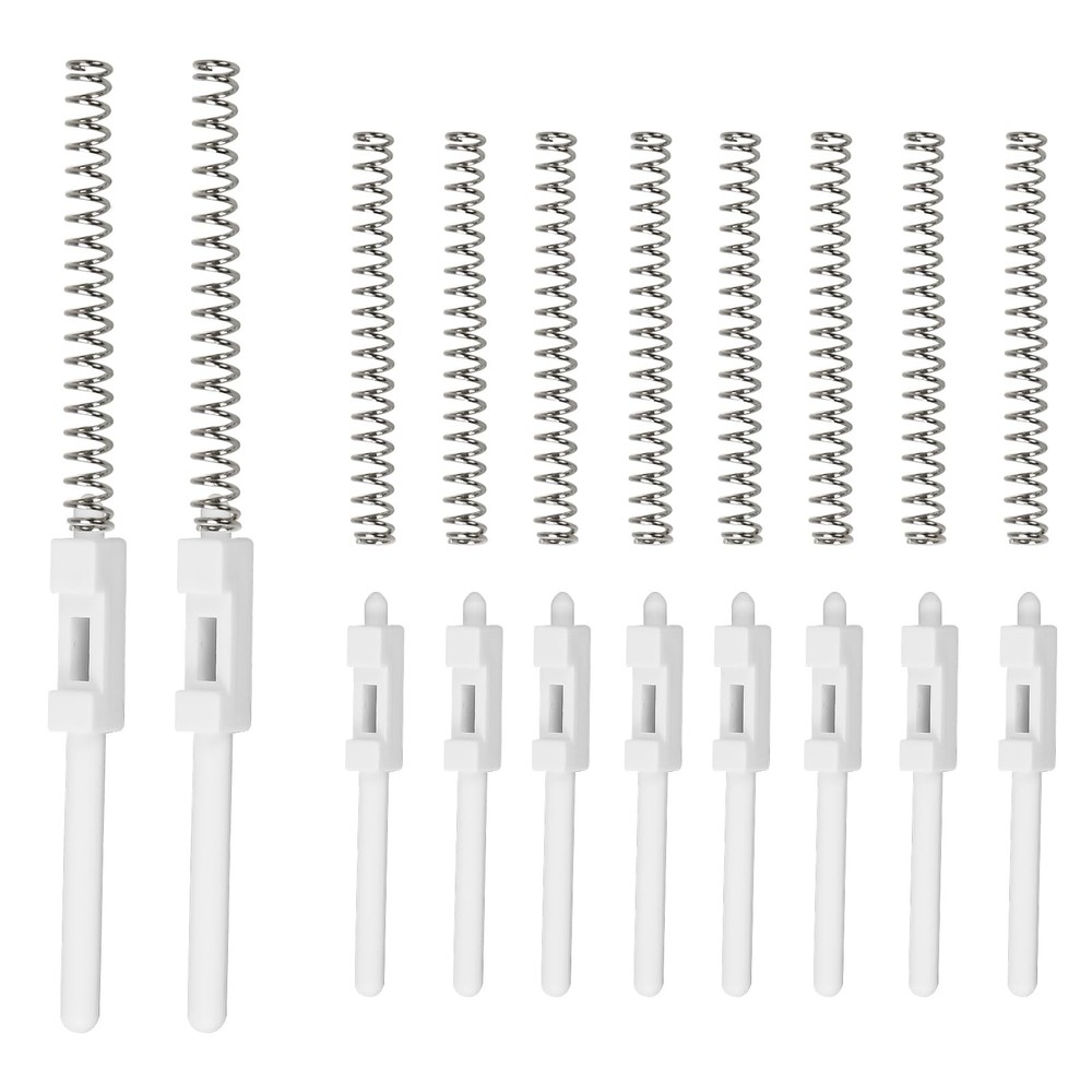 Slide Spring Bolt Assembly Replacement for Eze Breeze Vertical 4 Track White