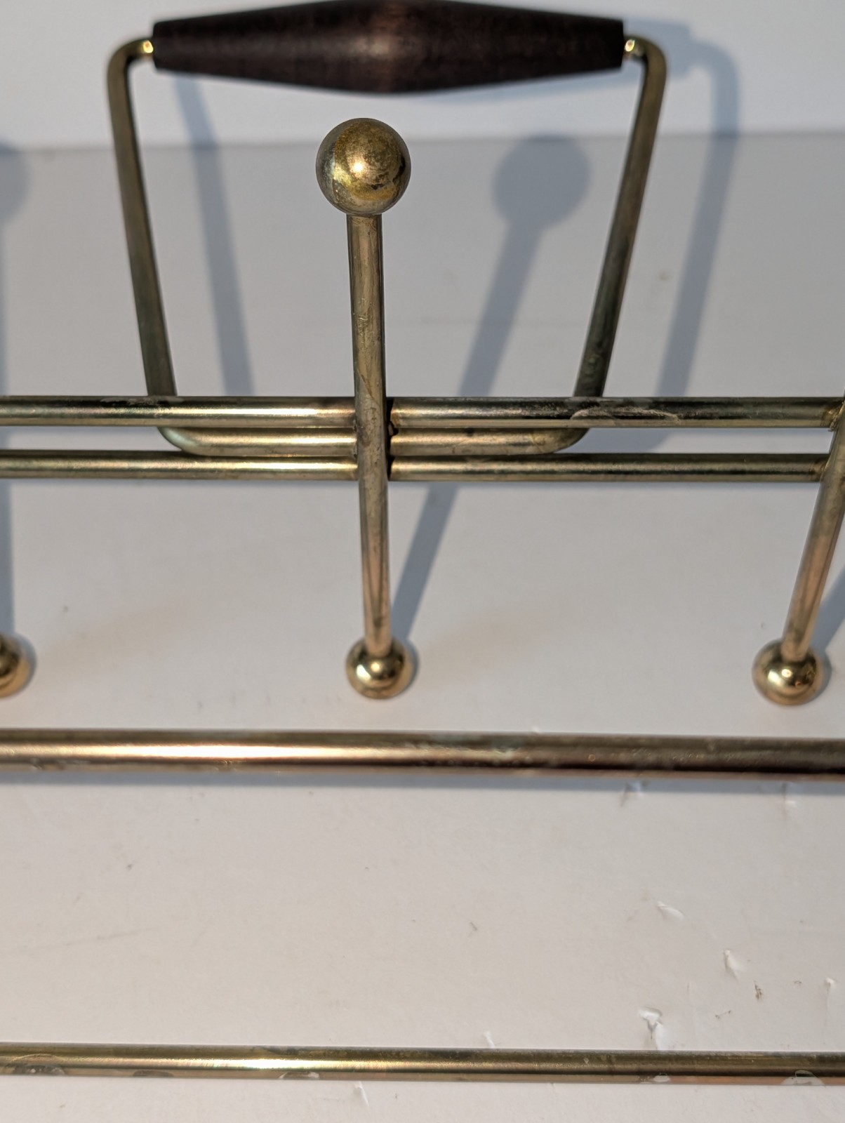 Vtg Wire Metal Caddy ONLY Rack Beverage Holder Mid Century MCM 8 Glasses