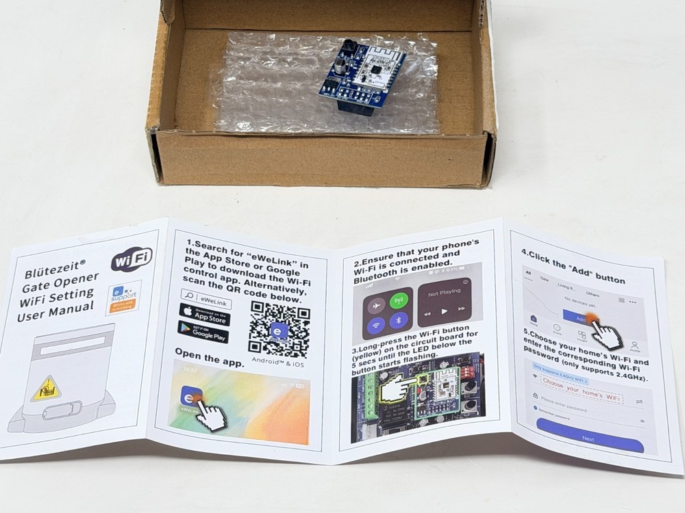 Blutezeit Circuit Board for Automatic Twoleaf Gate Opener - Open Box