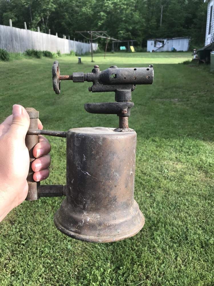 Blowtorch Brass / Copper, Steampunk , Non Functional Distressed