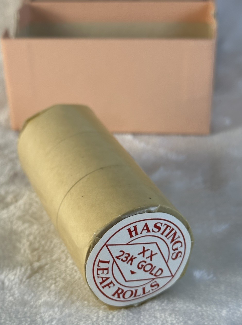 RARE NOS Vintage 1959 Hastings & Co. 23K Gold Leaf 1” Rolls w/ Original Box USA