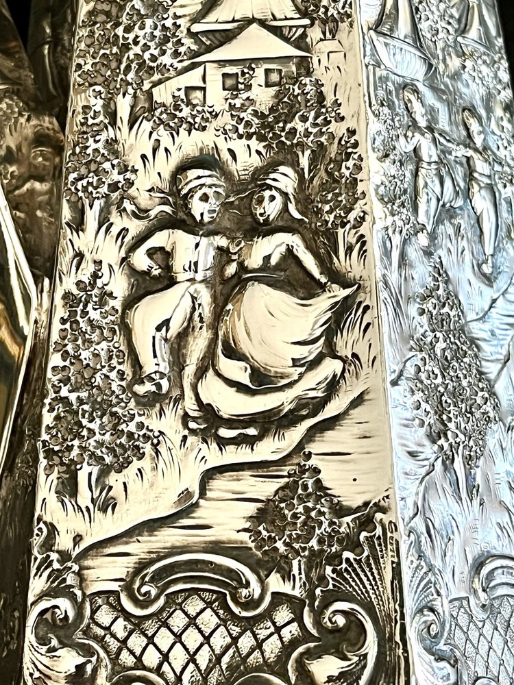 Barbour Repousse' Silverplate Tea / Coffee Server In PRISTINE Condition-1890's