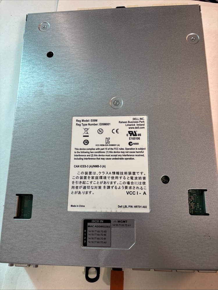 Dell EqualLogic PS6100 8P6TX Controller Module Type 11 E09M HRT01 @MB264