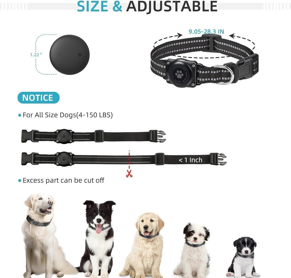GPS Tracker for Dogs (1 Pack), Mini GPS Cat Tracker, Smart Pet Activity Tracker