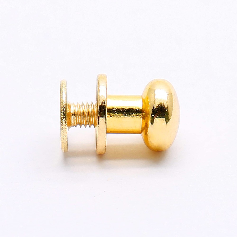 36 Sets Chicago Round Head Button Phillips Screw Stud Rivet for DIY Craft