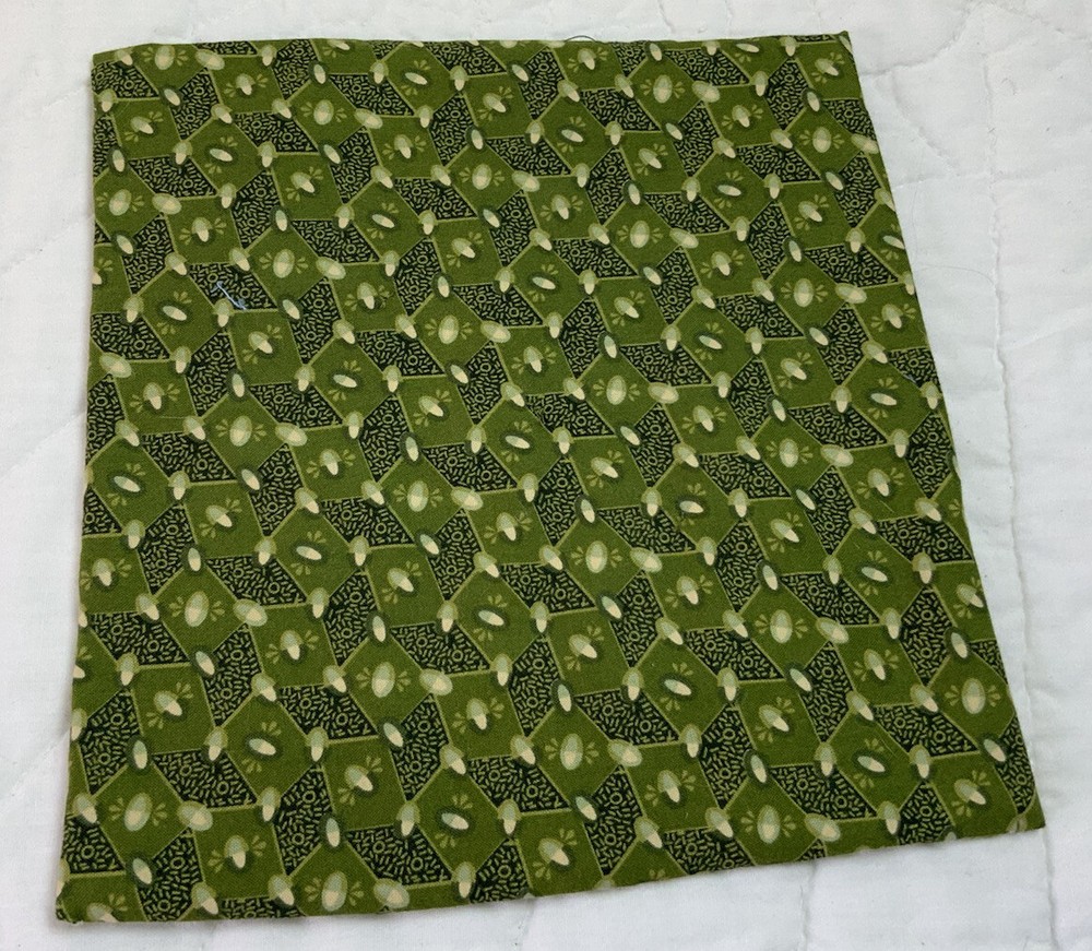 Vintage Patchwork Quilt Table Topper, Nine Patch, Early Calico Prints, Multi