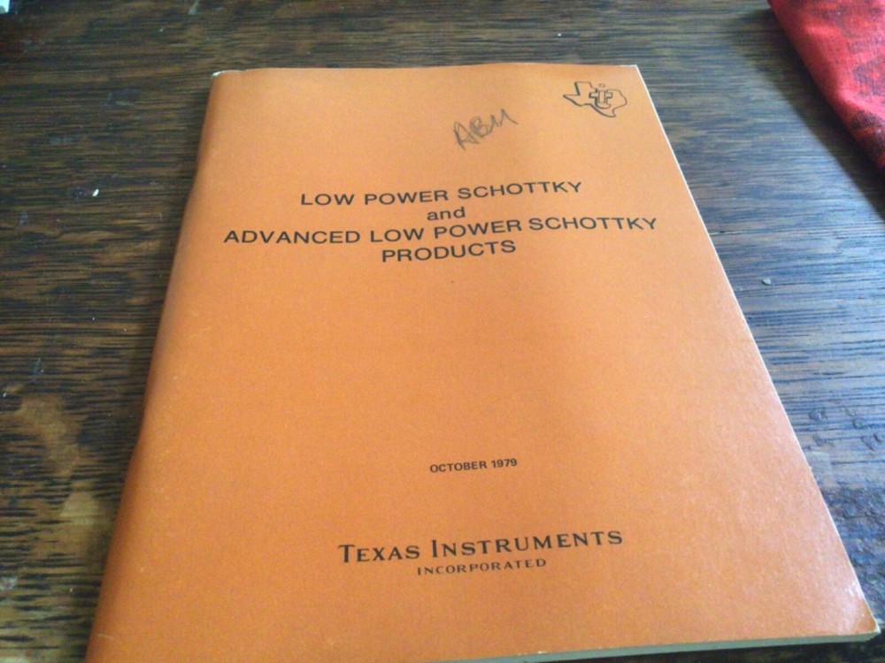 Schottky Publications from Texas Instruments 1970s