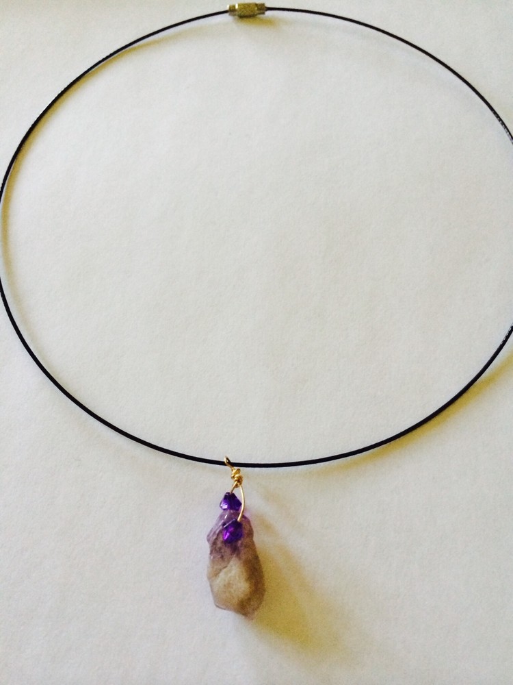 Fun Amethyst beach choker