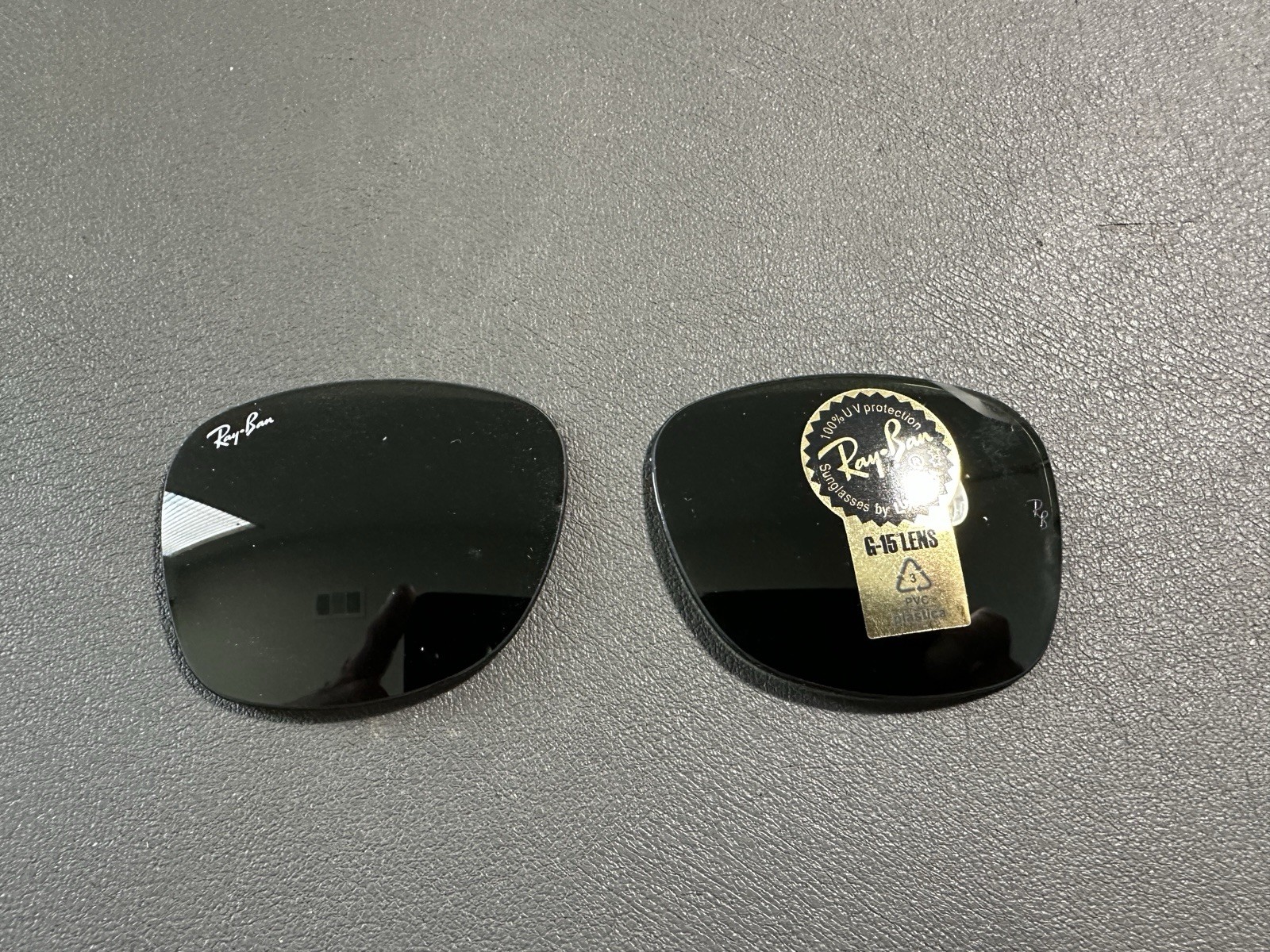 Ray-Ban OEM Authentic G-15 Green Glass Replacement Lenses 41mm x 49mm