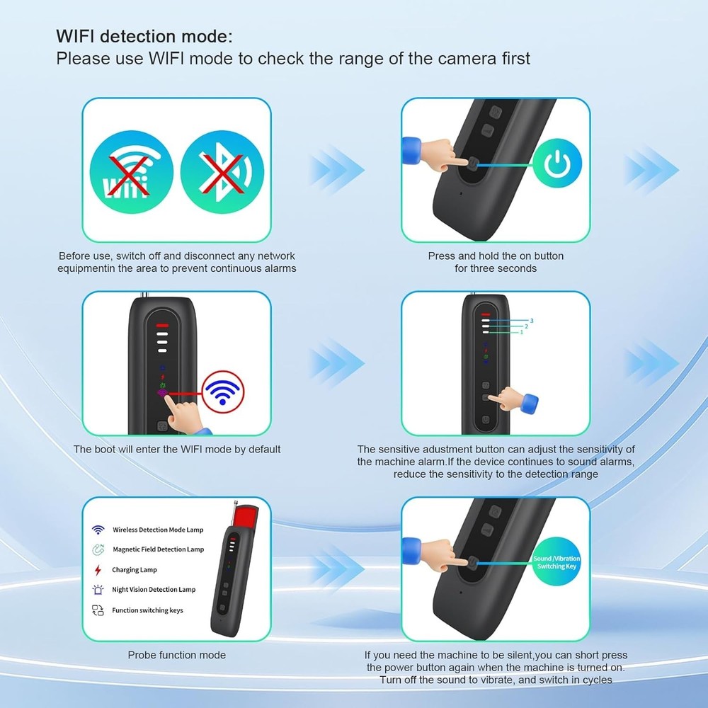 Hidden Camera Detector 2025 Upgraded Camera Detector, Hidden Device GPS Detector