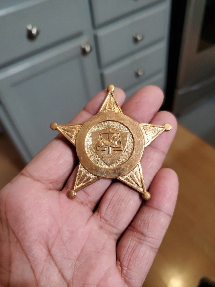 Blank Sheriff 5 Point Star Badge