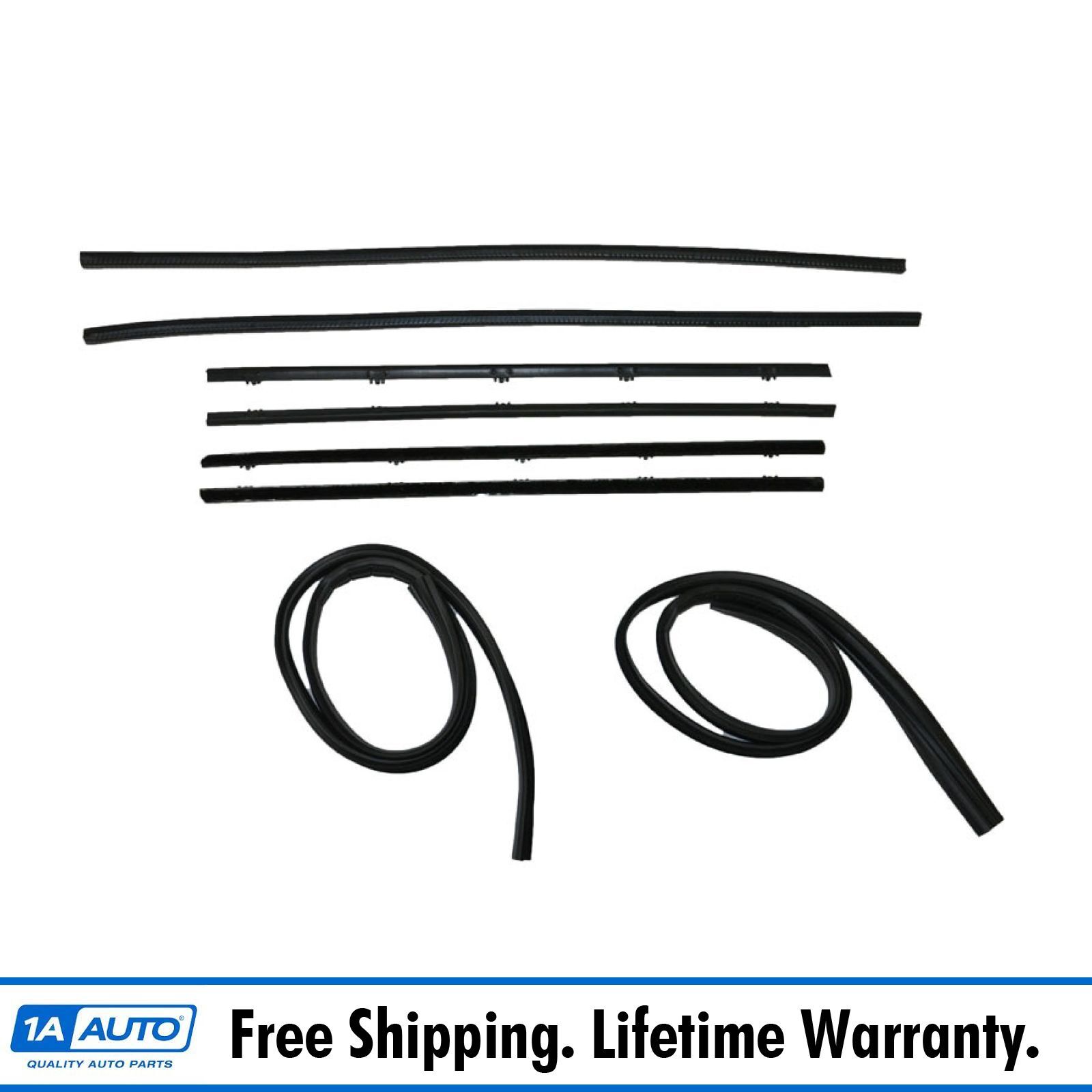 8pc Window Sweep Kit Black Bead for 67-72 GMC Chevy Truck