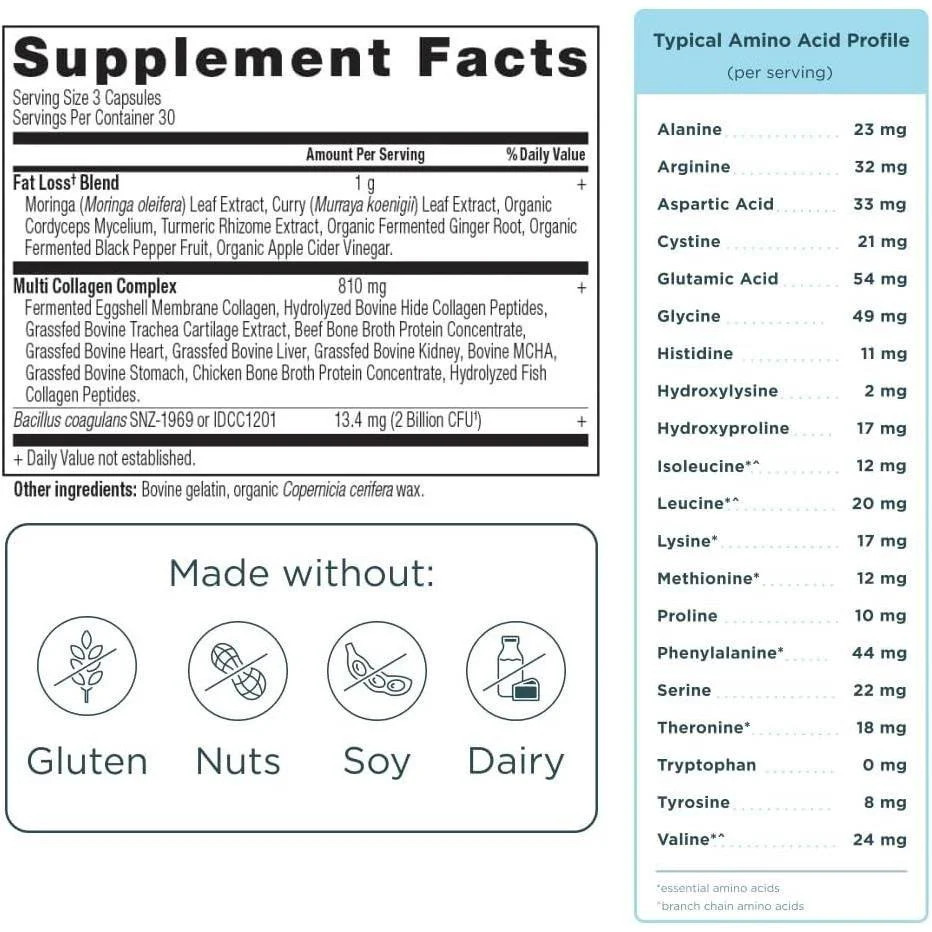 Ancient Nutrition Multi Collagen Advanced Lean 90 capsules