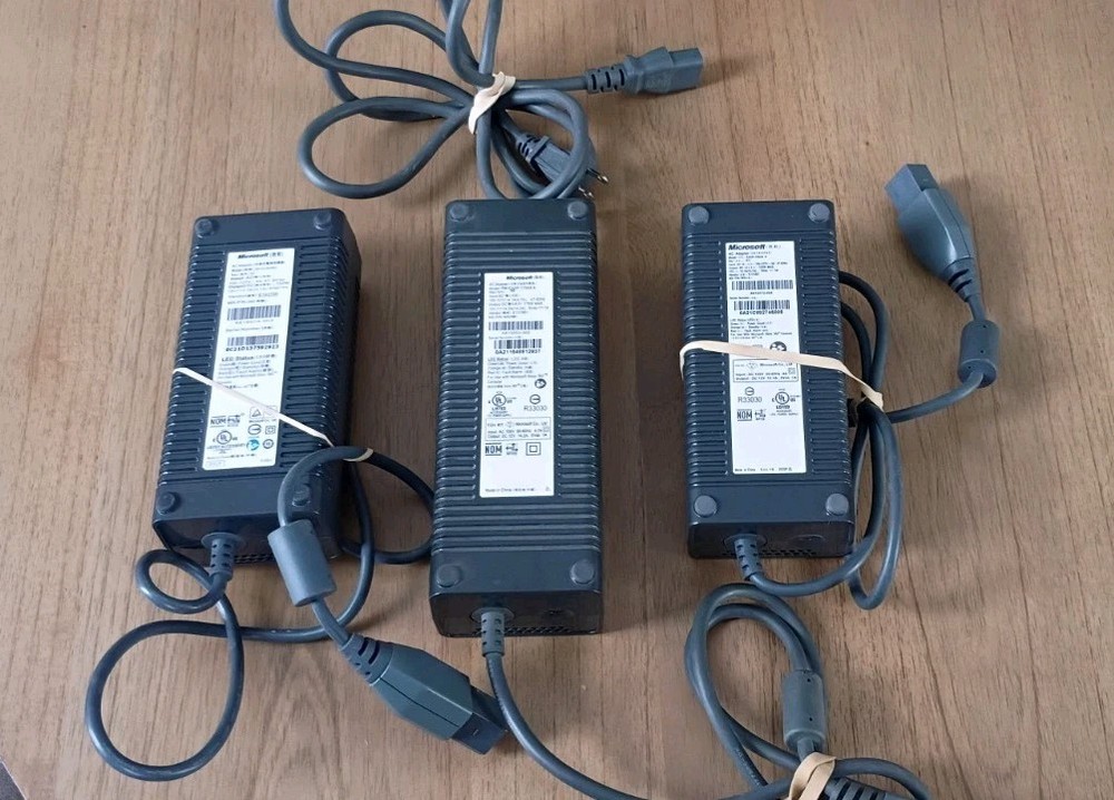 Genuine Microsoft Xbox 360 (3) Power Bricks Only PLEASE READ DESCRIPTION!