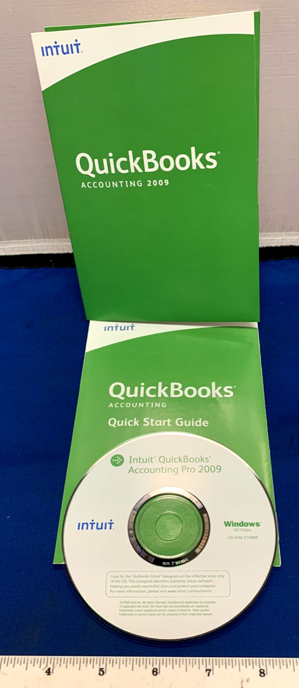 INTUIT QUICKBOOKS PRO 2009 FOR WINDOWS FULL RETAIL US VERSION