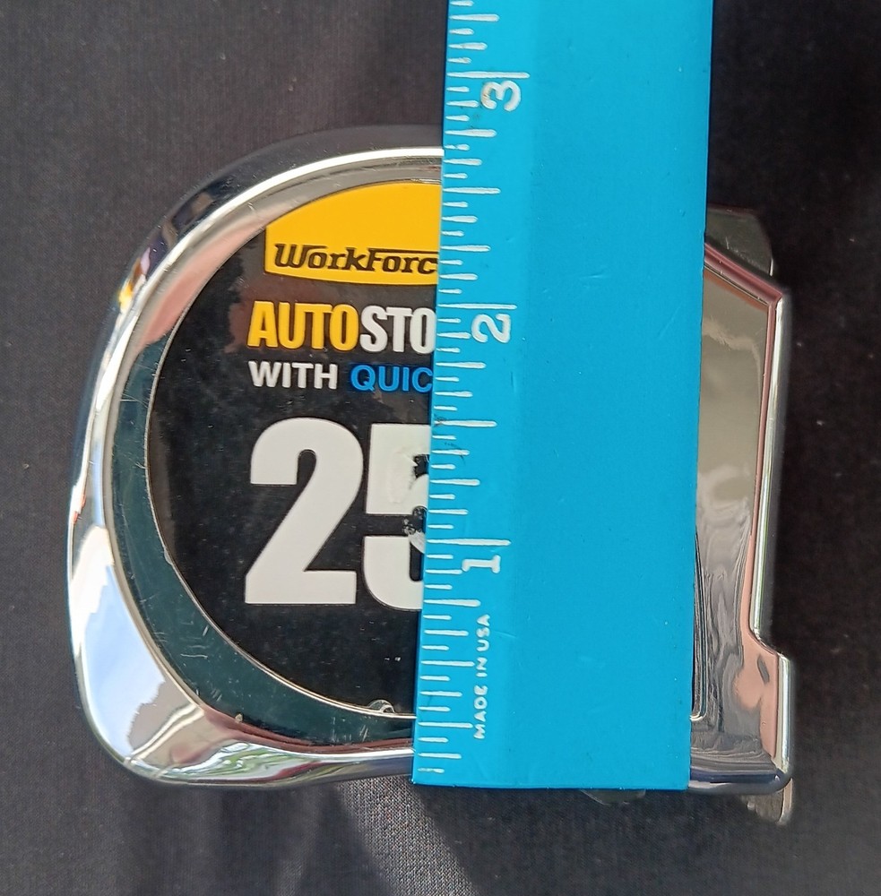 Workforce 25 FT Auto Stop Tape Measure Quick Pause
