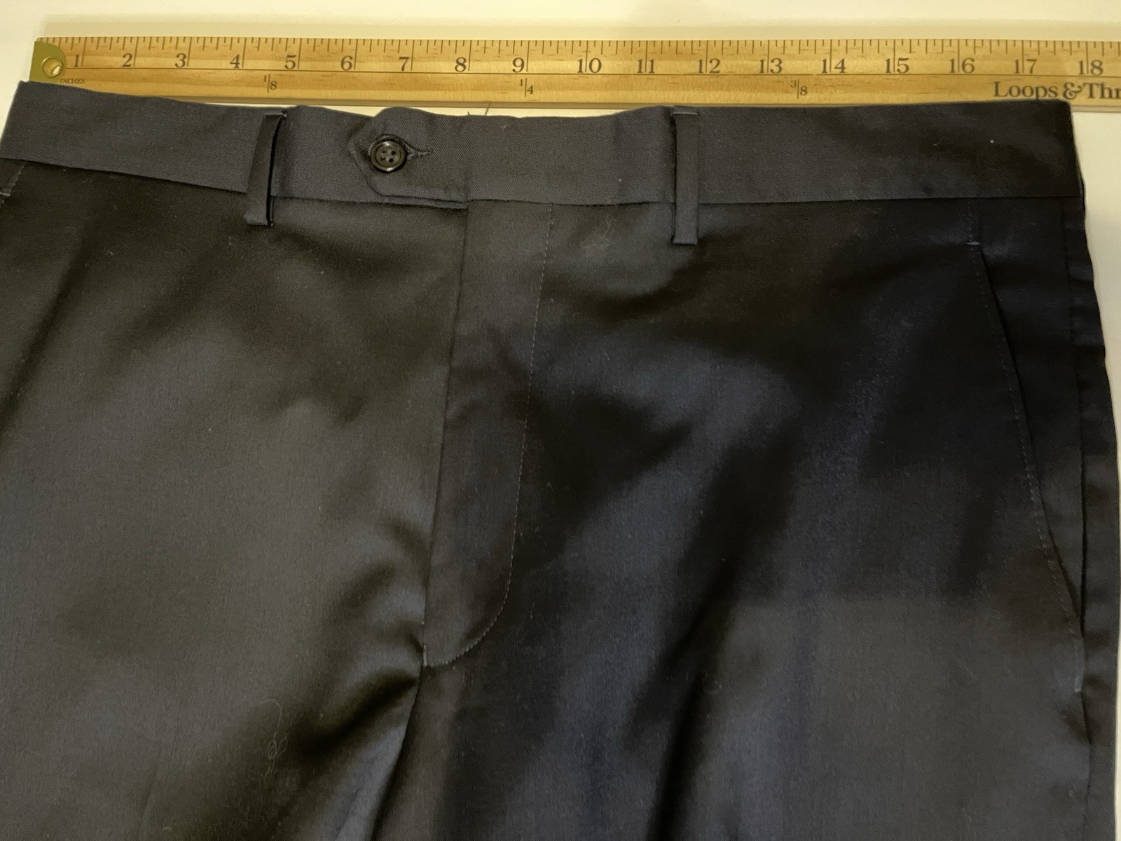 Jos A Bank Signature Collection Black Wool Suit Pants Mens 35R Tailored