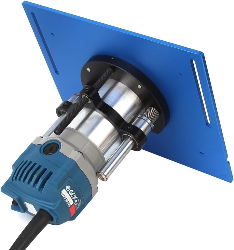 Portable Router Insert Plate with Smooth Surface for Enhanced Workpiece Sliding