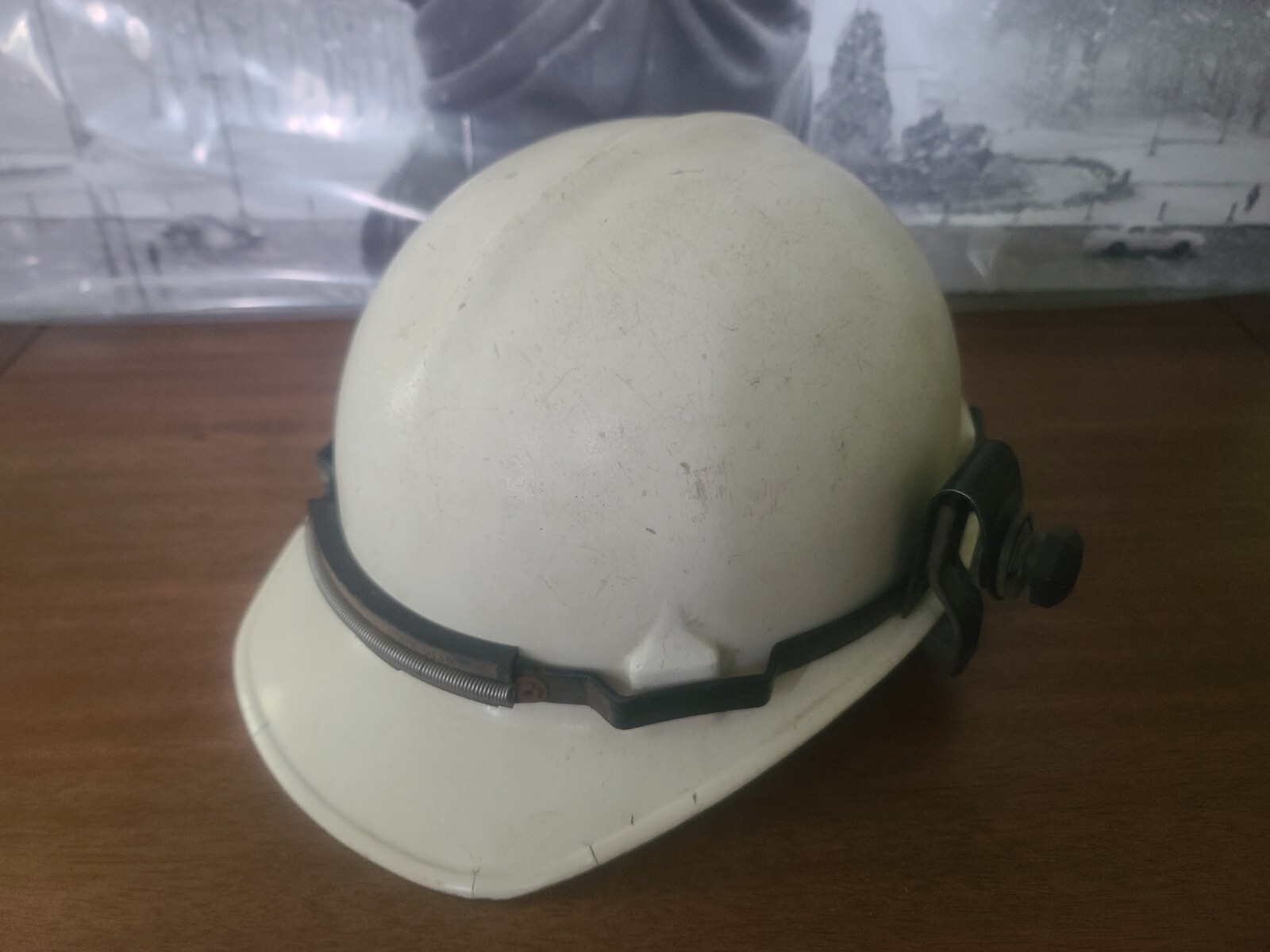 Jackson Products Fiberglass Safety Hard Hat White W/ Kwik Klip USA Vintage