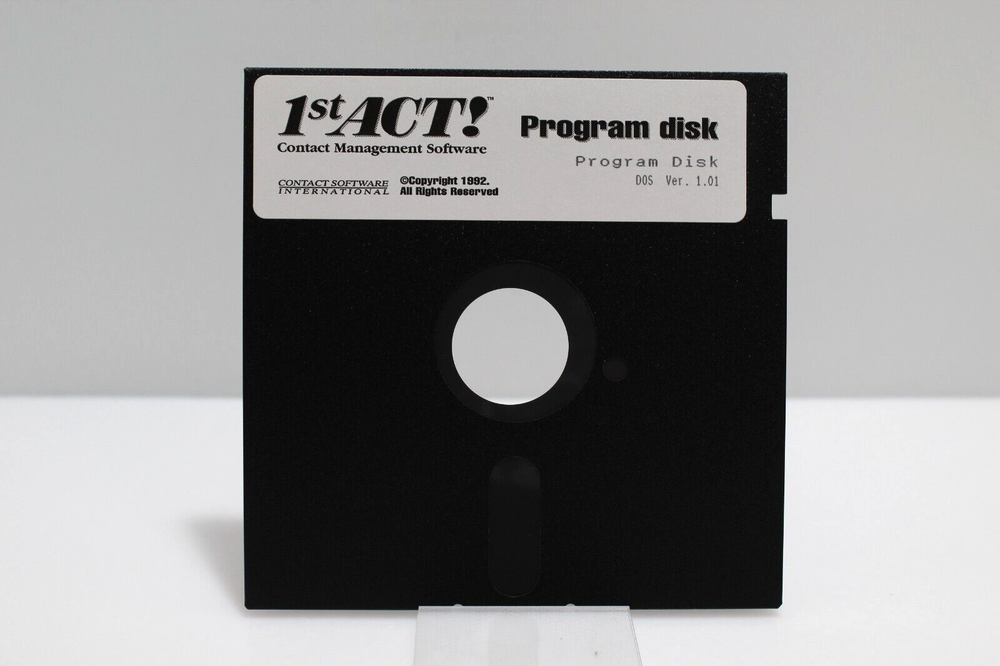 1st Act! Contact Management Software - Program Disk - 5 1/4" Floppy Disk, 1992