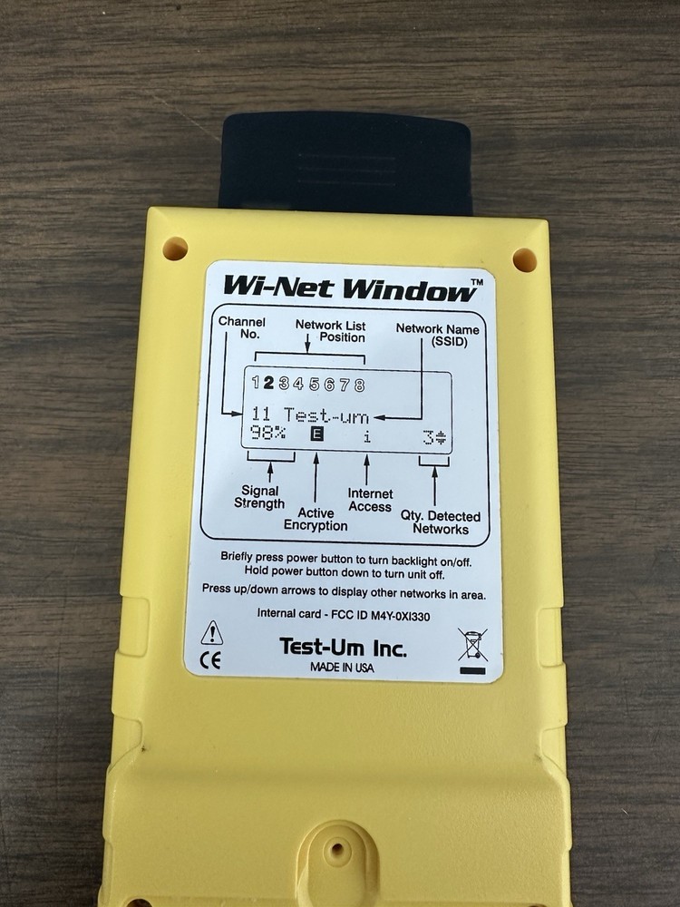 Wi-Net Window Wireless Network Analyzer Scanner Pinger Tester WP150 Test