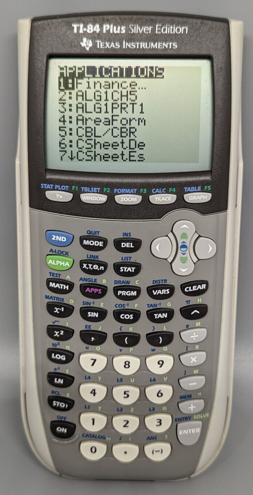 Texas Instruments TI-84 Plus Silver Edition Graphing Calculator (Tested/Working)