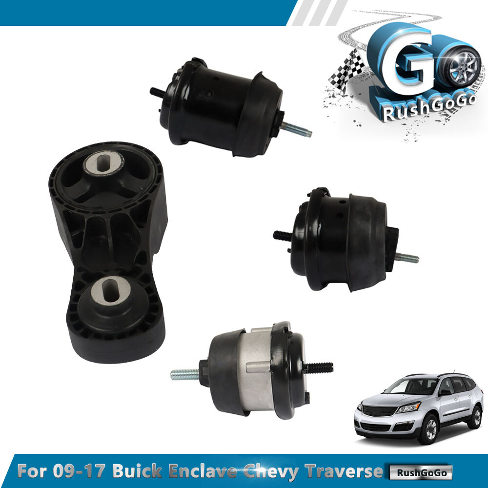 4PCS Motor & Trans Mount Set For 2009-2017 Chevy Traverse GMC Acadia 3.6L V6 A/T