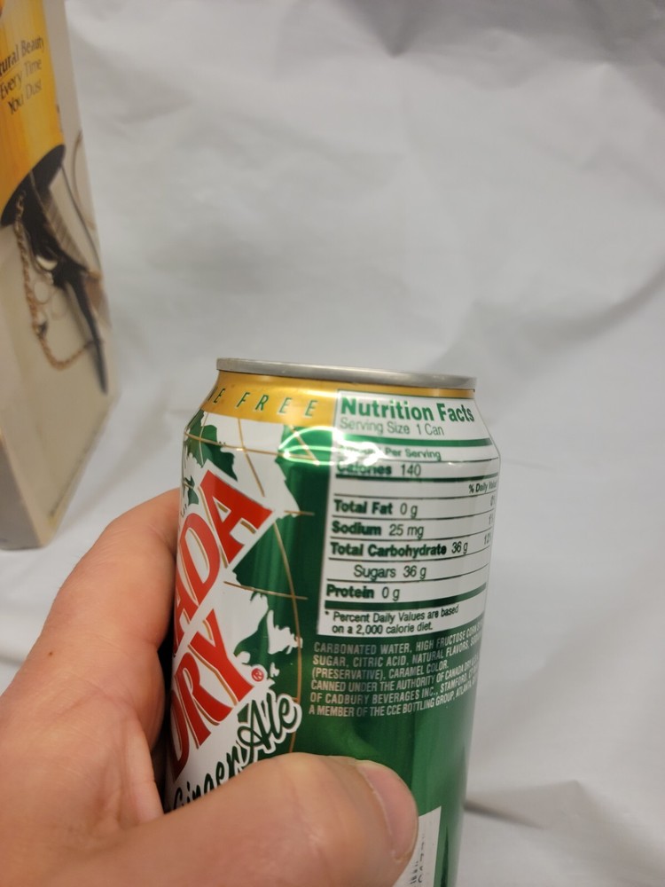Vintage STASH CAN SECURITY BOX Canada Dry Ginger Ale # 6002